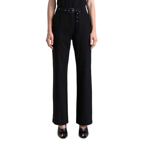 Cue Viscose Twill Pintuck Straight Leg Pant